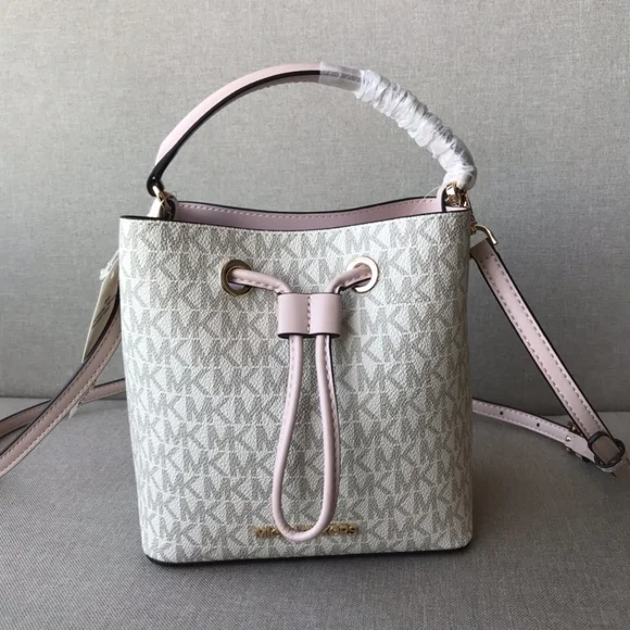 MK Women's Bag Portable Crossbody Bag Drawstring Bucket Bag - Picture 4 of 8